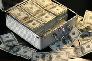 Ideas to start your own business - briefcase money